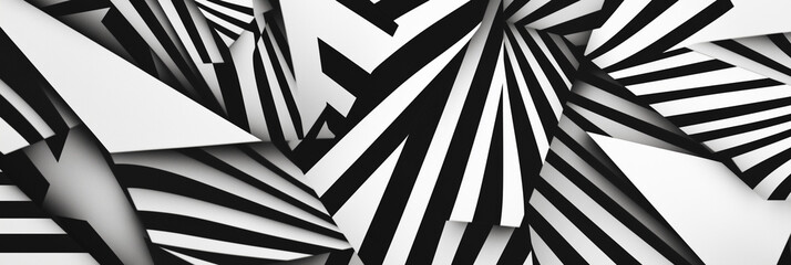 Poster - black and white photo of a zigzag pattern. The photo is abstract and has a modern feel to it