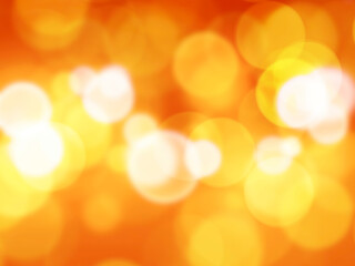 Wall Mural - orange- yellow abstract background with bokeh lights