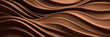 © lashkhidzetim - Mocha mousse, brown wave pattern with a chocolate background. The image is abstract and has a moody, almost dreamy feel to it