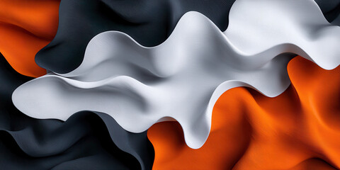 Poster - Dynamic Abstract Design Featuring Fluid Shapes and Striking Colors: A Study in Modern Graphic Resources for Creative Inspiration and Visual Appeal