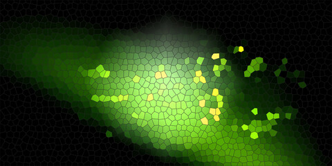 Poster - 2d illustration abstract futuristic electronic circuit technology background