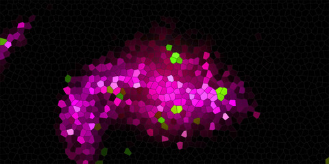Poster - 2d illustration abstract futuristic electronic circuit technology background