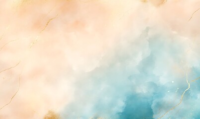 Poster - Ethereal watercolor background featuring shimmering effects, perfect for creative projects and digital designs.