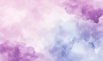 Aufkleber - Soft dreamy pastel watercolor texture resembling cloud formations, ideal for backgrounds or art projects.