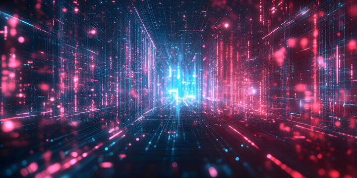 Digital Cityscape: A Journey Through Neon-lit Cyberspace