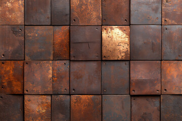 Wall Mural -  aged industrial rusty metal