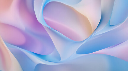 Wall Mural - colorful background with abstract shapes and curves, pastel colors,