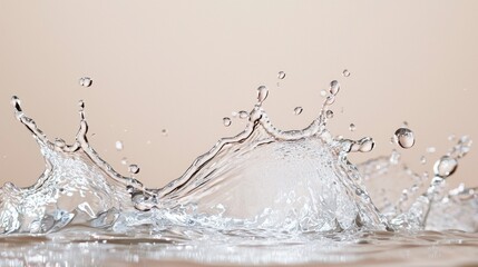Poster - Bubbles burst and droplets dance in the air, showcasing the beauty of clean water in motion, capturing fleeting moments of splendor and freshness during a tranquil day