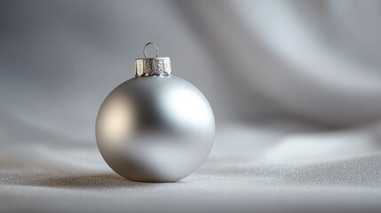 Wall Mural - Silver Christmas Ornament