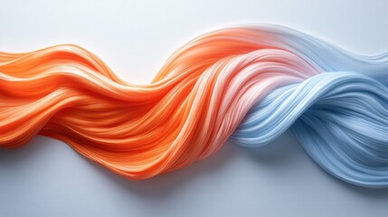 Sticker - Abstract, flowing, vibrant, gradient, fabric design