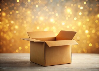 Poster - Empty Cardboard Box Fashion Photography - Minimalist Product Shot