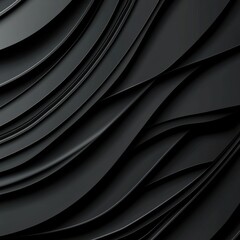 Poster - The image is a black and white photo of a black and white patterned fabric