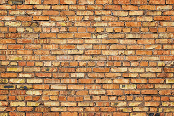 Wall Mural - abstract background of red stone blocks, rustic brick wall