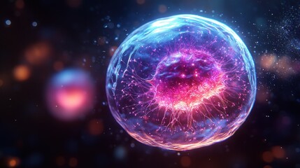 celestial cell in cosmic background