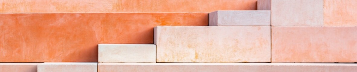 Poster - Terracotta Trend Stacked Block Graph - Business Strategy and Growth Planning for Innovative Marketing in Construction and Design Industries