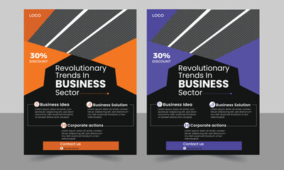 Wall Mural - Business Flyer Template