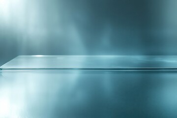Poster - A sleek and modern product display podium featuring a reflective surface, perfect for showcasing items with a minimalist and elegant style, enhancing their visual appeal.