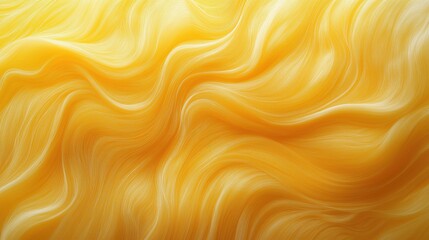 Poster - Deep yellow liquid texture with fluid motion and glossy highlights