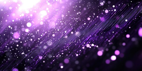 Poster - Vibrant purple light effects create a dazzling visual display with sparkling particles in motion during an evening event
