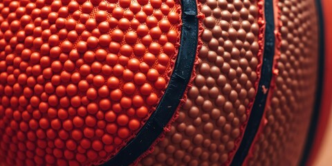 Wall Mural - Dimpled, textured surface of a basketball, competition, dimpled, sports