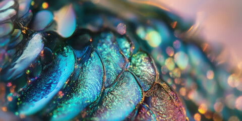 Poster - abstract iridescent glitter background