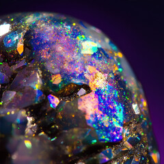 Wall Mural - A close-up of an opal