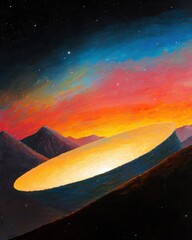 Poster - Debris disk formation process outer space digital artwork cosmic environment scenic viewpoint planetary concept