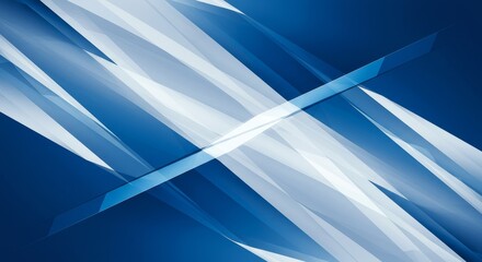 Wall Mural - Abstract Blue and White Geometric Design - Dynamic abstract background with intersecting blue and white lines, creating a modern and tech-inspired visual