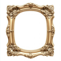 Wall Mural - Gold Picture Frame Isolated