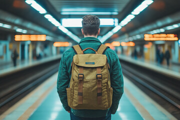 Sticker - Man With A Travel Bag