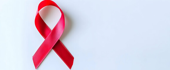 Poster - Red ribbon banner isolated on a white background