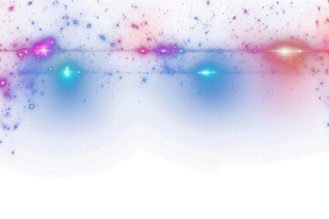 Wall Mural - png aurora light border effect space background universe.