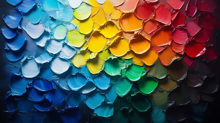 Poster -  canvas oil paint  background