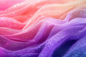 Poster - Sparkling ombre fabric in pink, purple and lavender shades creates a dreamy, elegant texture.