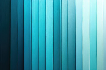 Poster - Vertical gradient of turquoise blue painted wooden planks, creating a textured background.