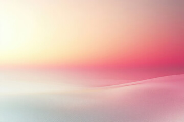 Poster - Abstract pastel landscape with soft, gentle curves and a serene, dreamy atmosphere.