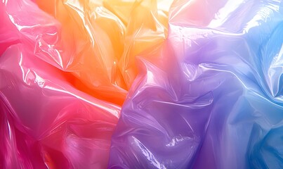 Poster - Abstract flowing gradient plastic background with vibrant colors and fluid motion