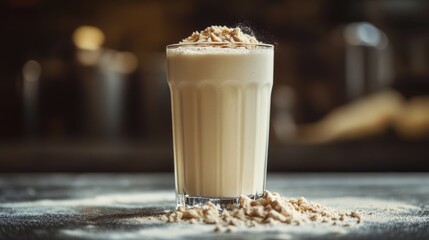 Sticker - Frothy Coffee with Brown Sugar and Cinnamon Powder