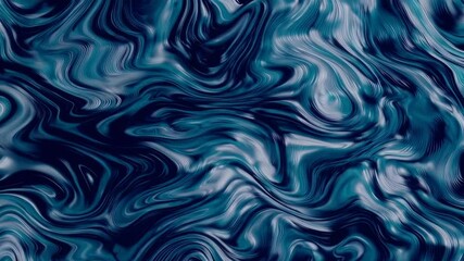 Poster - Blue and teal abstract liquid marble texture, fluid art background. Modern digital pattern concept