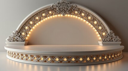 Wall Mural - Ornate Stage Display with Lights