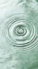 Poster - Soft, light green water reflects delicate ripples, creating a calming visual dance. Sunlight casts gentle patterns, enhancing the tranquil atmosphere of this serene setting