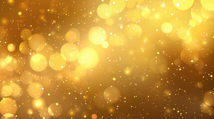 Poster - golden bokeh background with soft, glowing circles creating warm atmosphere. perfect for celebration