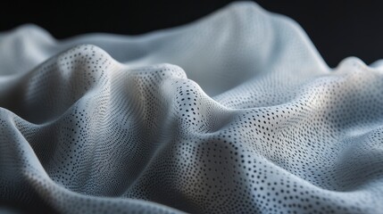 Poster - Abstract textured fabric folds
