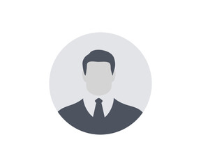Fototapete - Business Leader men avatar icon. Profile picture, portrait. User member, People icon in flat style vector design and illustration.

