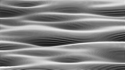 Poster - point wave smooth texture. abstract dot background. technological cyberspace background.