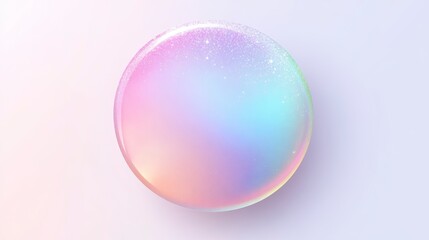 Poster - Abstract iridescent sphere graphic design background
