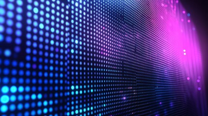 Poster - Abstract LED display show, vibrant colors, night scene, background for presentation