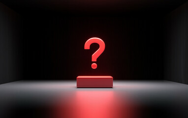 Fototapete - Question mark graphic design on dark background. Question mark graphic design. Question mark