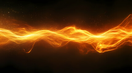 Wall Mural - glowing ethereal waves energy
