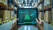 © Gustav - Innovative warehouse management showcased on a digital tablet, optimizing logistics and improving operational efficiency with digital technology